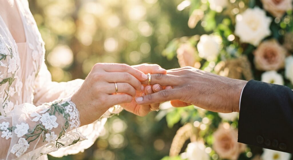銀座の結婚式場ラシックアンジュールの挙式シーン